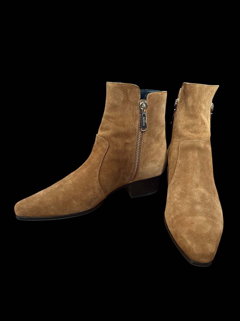 Balmain Brown Suede Anthos Boots Balmain